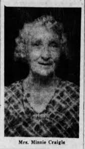 Kirstine Vilhelmine Birgitte “Minnie” Monk Craigle (1877-1959)
