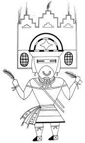 Meaning he was the god of both childbirth and bountiful harvests. Sand Painting Representing A Kachina A Messenger Of The Gods From The Hopi Indians Coloring Book Pag Designs Coloring Books Coloring Book Pages Coloring Books