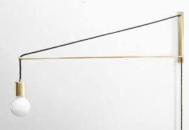 Modern Brass Swing Arm Sconce Two Three Or Four Foot Swingarm Light Jib Sconce Swing Arm Wall Lamps Modern Wall Sconces Modern Floor Lamps