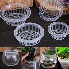 Plastic Mesh Pot Net Cloning Basket Hydroponic Aquarium Insert Plant Root Growth Home Garden Yard Garden Outdoor Liv Hidroponik Tanaman Pot Tanaman Air