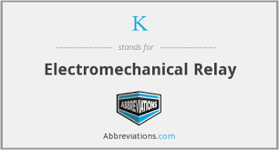 Click any word from sentences to quickly get its definition. K Electromechanical Relay