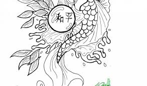 Free printable medal coloring pages for kids. Yin Yang Koi Fish Coloring Page Novocom Top