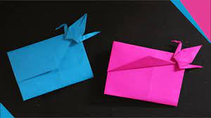 Jika menggunakan kad stok, saya cadangkan berat kurang daripada 100 lb sebagai kertas berat yang lebih ringan akan lebih mudah dilipat dan dipatuhi. Cara Membuat Amplop Surat Ada Burungnya How To Fold Bird Envlope Easy Tutorial Youtube