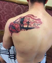 This tattoo is set to public. Skin Candy Tattoo On Twitter Lest We Forget Memorial Piece Tattooed By Hollie Http T Co Pbwvks2b32