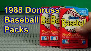 Fill your cart with color · world's largest selection · huge savings 1988 Donruss Baseball Cards Opening 3 Packs Who Did I Get Youtube