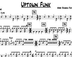 Uptown Funk Bruno Mars Drum Chart Quickgigcharts