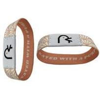 PE010 Plastic Polyester RFID LF Bracelet NFC Woven Wristband For Festival