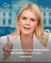Conservatism is cool again? 🤔 That's the claim made by White House Press  Secretary Karoline Leavitt, who says in an interview, that Donald Trump  didn't just bring back Republican power — he