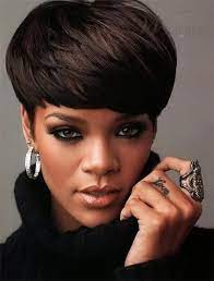 Rihanna Human Hair Short Straight Capless Wigs Rihanna Short Hair Rihanna Haircut Short Hair Styles