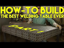 How To Build A Certiflat Welding Table Step By Step Part 1 Fabblock Mig Monday Youtube Welding Table Welding Welding Table Diy