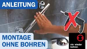 Innovative klebesysteme können dir den griff zur bohrmaschine, zu nägeln oder reißzwecken ersparen. Nie Wieder Bohren Badetuchstangen Und Leisten Montage Ohne Bohren Duschmeister De Youtube