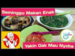 Menu masakan prasekolah by tengku hezlin 14521 views. Menu Masakan Rumahan Untuk Seminggu Part 1 Youtube Masakan Makanan Memasak