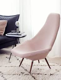 this pale pink is popping up everywhere i m not a pink fan but this shade is growing on me beni ourian desiretoinspire net pink chair interior decor