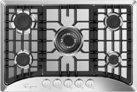 Amazon Com Empava 30 Gas Stove Cooktop With 5 Italy Sabaf Sealed Burners Ng Lpg Convertible In Stainless Steel 30 Inch Silver Appliances
