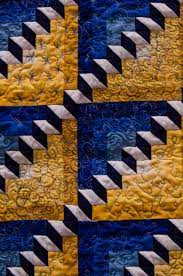 Staircase Quilt Blocks Tumbling Blocks Variation Quilt Show Photo By Julie Marie Pics Optical Illusion Quilts Tumbling Blocks Quilt Quilts