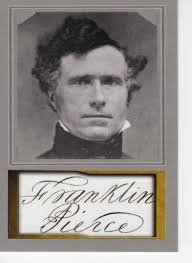 FRANKLIN PIERCE ~ Presidential ACEO Portrait D. Gordon Facs Auto * NM+ #14 
