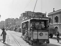 تروماى في أحد أحياء القاهرة روض الفرج فى الثلاثينات Old Egypt Cairo Egypt Egyptian History