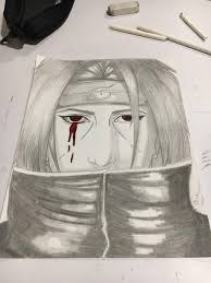The page features one of the most popular anime naruto characters. Itachi Uchiha Pencil Drawing My Style Naruto Amino