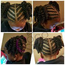 Two Ponytails Kid Hairstyle Kids Hairstyles Natural Hair Styles Hair Styles