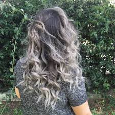 Silver Ombre For Curly Hair Ombre Curly Hair Curly Hair Styles Ash Blonde Hair Colour