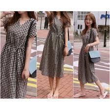 Sumber Fashion Baju Dress Wanita Eviani Kotak Konveksi Murah Tanah Abang Shopee Indonesia