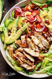 Honey Mustard Chicken Avocado Bacon Salad Cafe Delites Chicken Salad Recipes Healthy Recipes Chicken Avocado Bacon