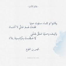 وقالوا لو تشاء سلوت عنها قيس بن الملوح عالم الأدب Poet Quotes Pretty Words Beautiful Arabic Words