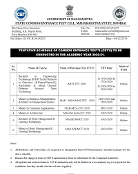 Candidates who took the mht cet in pcm and pcb group can download mht cet results, view mht cet. Maha Cet 2020 Exam Schedule Released Check Important Dates Here