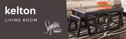 Coffee table with tufted top sofa stores #90254 reloading bullets. Amazon Com Signature Design By Ashley Kelton Contemporary Coffee Table With 2 Upholstered Nesting Stools Dark Brown Furniture Decor