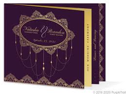 Royal lace seamless pattern purple and gold vector. Royal Purple Faux Gold Wedding Booklet Invitation Booklet Wedding Invitations