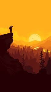 Hiking Nature Minimalist Digital Art Sunset Landscape 4k Wallpaper 18 Wallpaper hd of nature, rock, rock formation, sky, sunset, trees, mountains. hiking nature minimalist digital art