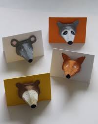 Herbstliche Waldtier Karten Mintmadchen In 2020 Animal Crafts Animal Cards Fall Crafts