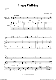 Choose from birthday sheet music for such popular songs as happy birthday to you! Download And Print Happy Birthday Sheet Music For Piano Voice Or Other Instruments With Mp3 Music Acco Happy Birthday Piano Sheet Music Piano Sheet Music Free