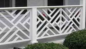 For the chinese chippendale balustrade the picture frame pieces on either side of the fretwork act as balusters in the fill area. 100s Of Deck Railing Ideas And Designs