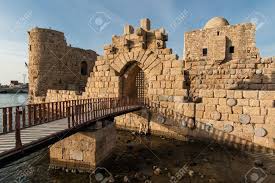 It was built by the crusaders in 1228 on a small island connected to the mainland by a causeway. The Main Gate Of The Crusader Castle In Sidon Lebanon Stock Photo Picture And Royalty Free Image Image 17299562