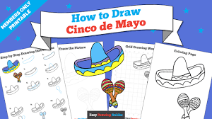 How To Draw Cinco De Mayo Really Easy Drawing Tutorial