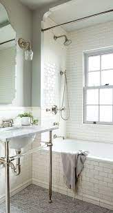 The vertical bullnose would start at the bottom of the chair rail (best) or, optionally, sit on top of the chair. The Tile Combination For The Girls Bathroom Chris Loves Julia