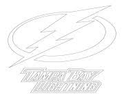 Tampa Bay Lightning Logo Nhl Hockey Sport Coloring Tampa Bay Lightning Logo Sports Coloring Pages Tampa Bay Lightning