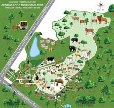 Zoo Map Arignar Anna Zoological Park