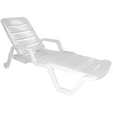 adams manufacturing stackable white plastic frame stationary chaise lounge chair s with slat seat lowes com chaise lounge chair white chaise lounge patio lounge chairs