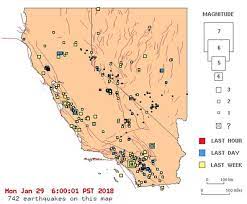 Us Earthquakes M4 9 Earthquake Hits Off Oregon Coast 742 Earthquakes Strike California And Nevada In One Recent Earthquakes San Andreas Fault Earthquake Map