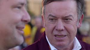 ASU President Michael Crow talks politics at tailgate party