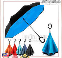 Umbrella,Inverted Reverse Upside Down Umbrellas With C-Shaped Handle