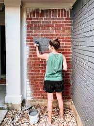 How to spray paint brick house. How To Paint A Brick House And The Siding Love Renovations