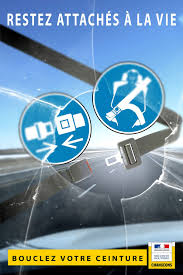 Affiche Pour La Securite Routiere Et La Sensibilisation Au Port De La Ceinture Bmw Logo Vehicle Logos Logos
