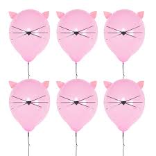 Are there any cute cat birthday party ideas? 12 Inch Party Latex Balloons Diy Cat Balloons Large Silver Balloons For Cat Birthday Party Decoration Supplies Kitty Balloons Cat Theme Party Decorations Supplies 6 Pack Event Party Supplies Children S Party Supplies