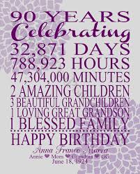 90th Birthday Gift Ideas For Grandma 90th Birthday Print By Growingpeapod On Etsy 90th Birthday Gifts 100 Birthday Gifts 100th Birthday Party