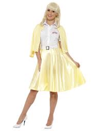 Puoi anche creare un costume da donna anni '50 con una gonna a balze, circolare, con volant e sottogonna e con una camicetta aderente a maniche corte. Costume Sandy Grease Donna Costumi Adulti E Vestiti Di Carnevale Online Vegaoo