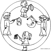 Sankt Martin Mandala Im Kidsweb De Laternenumzug Basteln Mit Kindern Herbst Mandala Kostenlos