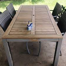 [this post contains affiliate links which means we make a small commission, at no additional cost to you Outdoor Table Makeover H E A R T S W E L L